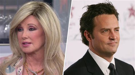 friends mom|Matthew Perry's 'Friends' mom Morgan Fairchild recalls sweet story.